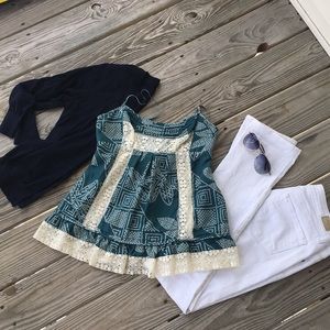 BCBG silk top, like new